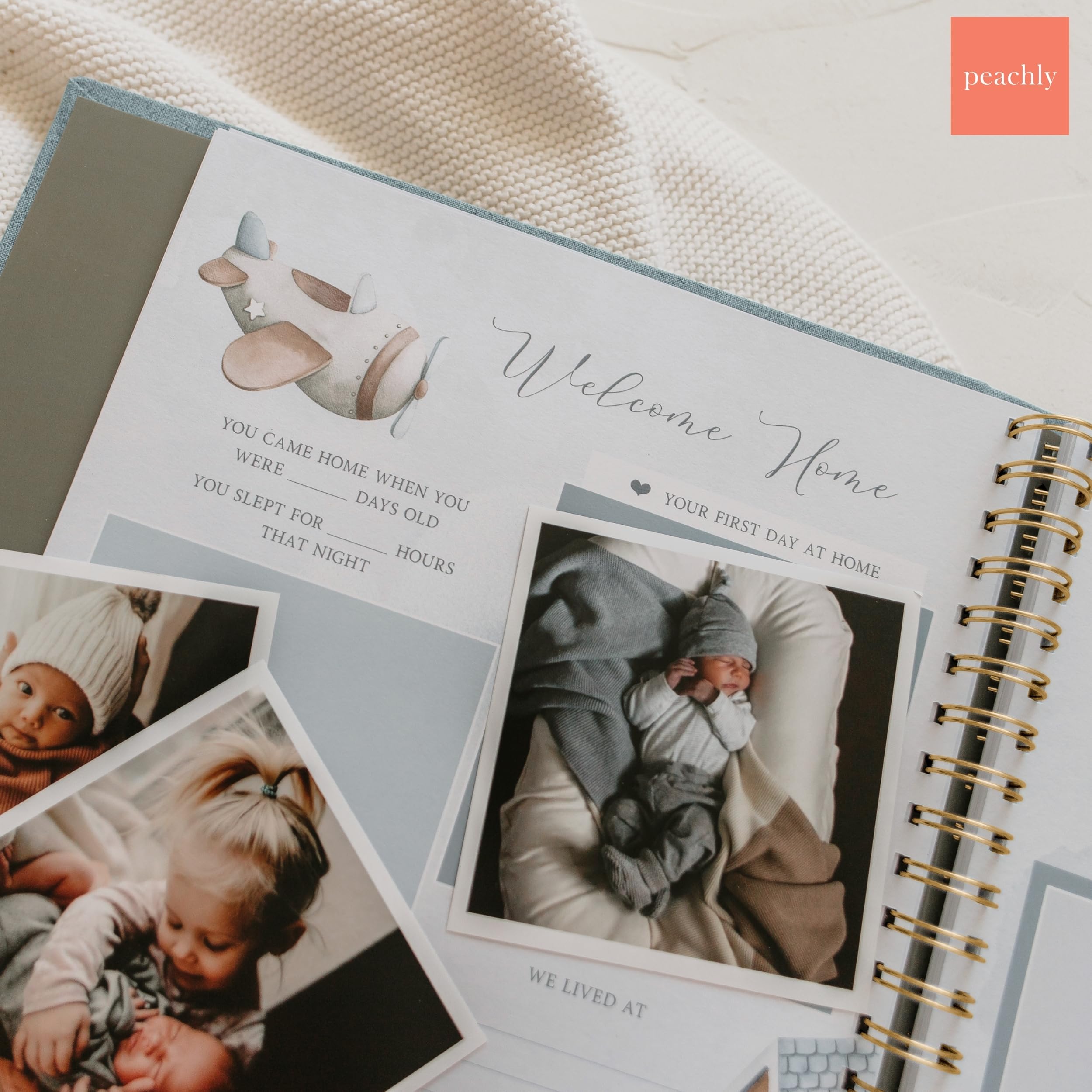Peachly Finn end pages provide space for doodles and freeform notes.