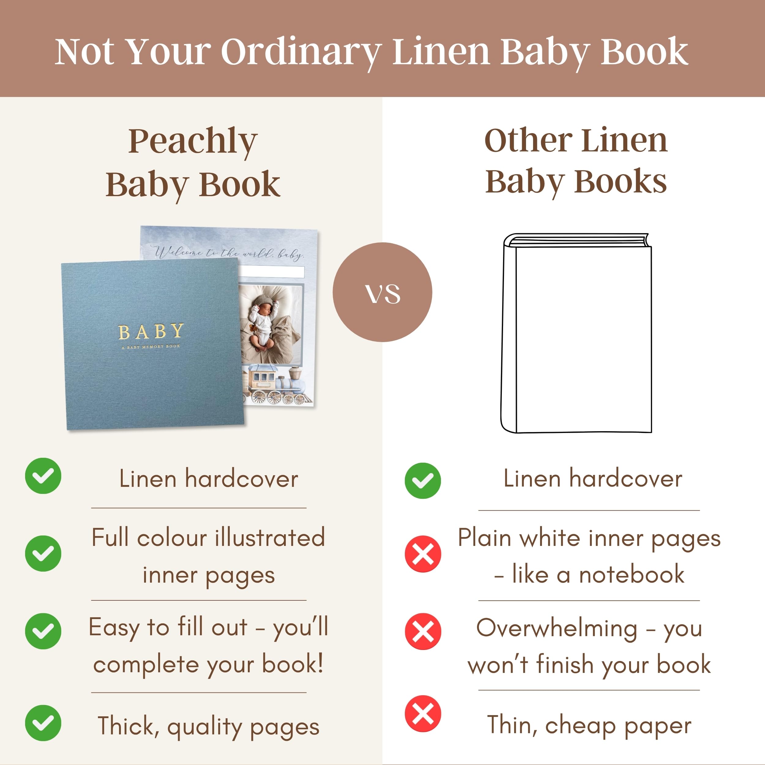 Peachly Finn keepsake envelope stores hospital bands and tiny mementos secure.
