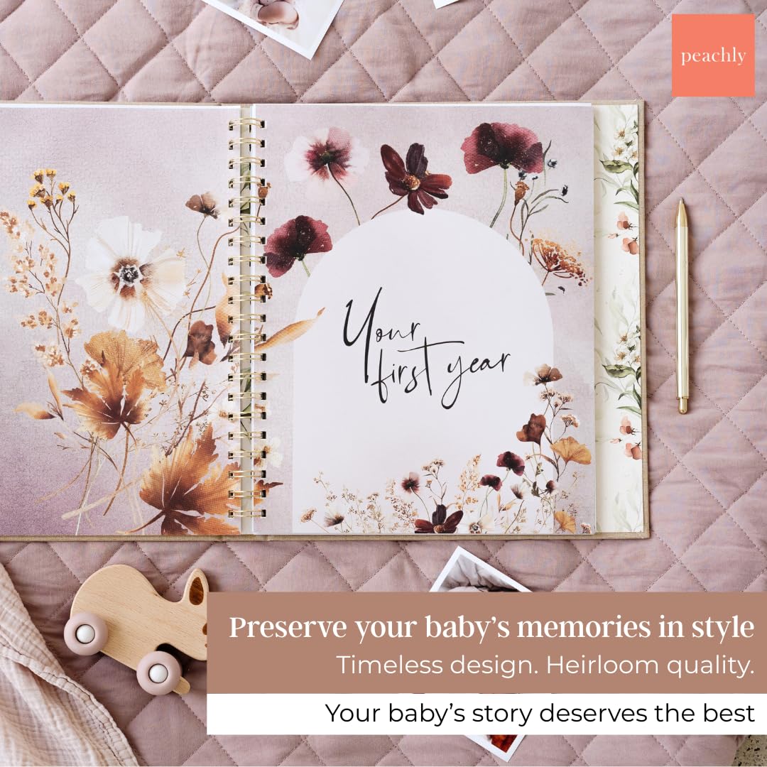 Peachly Fleur 200gsm acid-free pages ensure durable memory-keeping