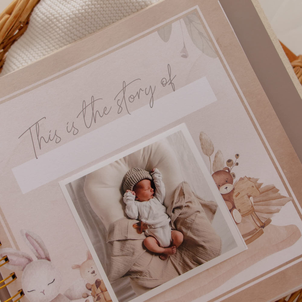 Peachly Haven keepsake envelope provides space for mementos and hospital bands