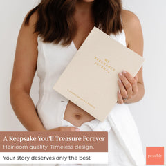 Peachly Pregnancy Journal with hand-drawn illustrations for a premium feel