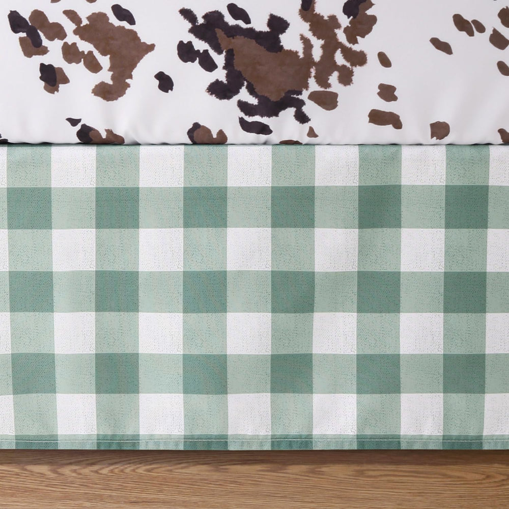 The Peanutshell nursery photo shows a coordinated boho farm set