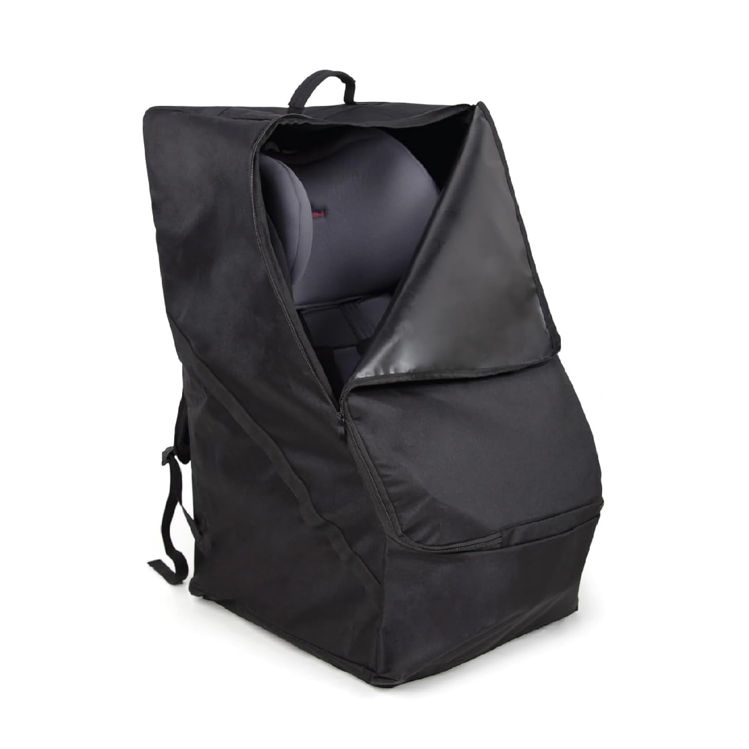 The Peanutshell carseat travel bag front view protects seats during flights.