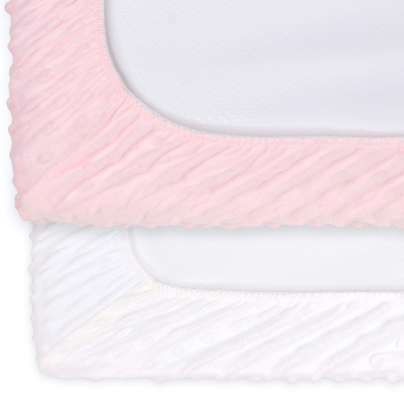 The Peanutshell cover fits standard 16x32 changing pads for easy setup.