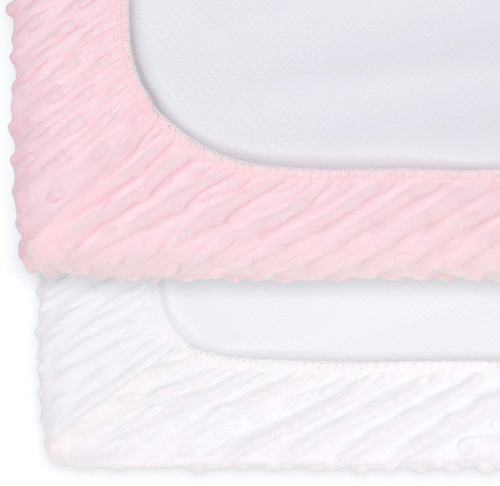 The Peanutshell cover fits standard 16x32 changing pads for easy setup.