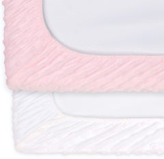 The Peanutshell cover fits standard 16x32 changing pads for easy setup.