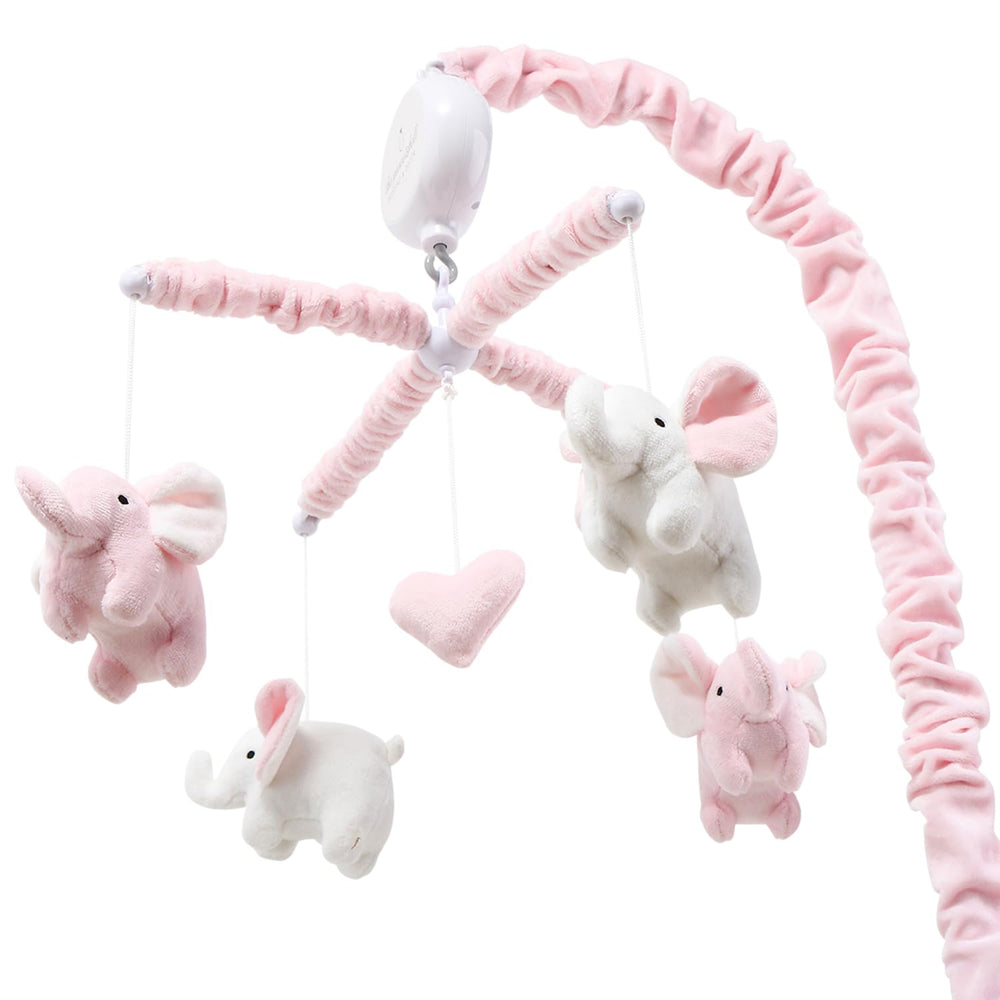 The Peanutshell crib mobile detachable arm enables easy relocation and storage