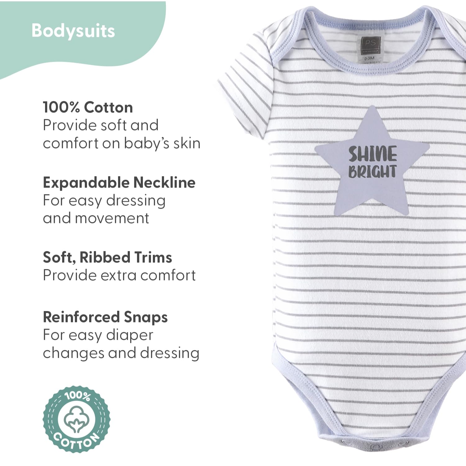 The Peanutshell layette gift set unisex outfits showcase versatile newborn wear for any baby.
