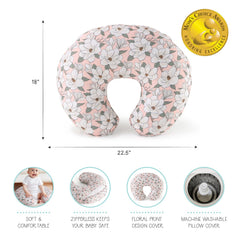 The Peanutshell nursing pillow cover in soft fabric for comfortable breastfeeding sessions.