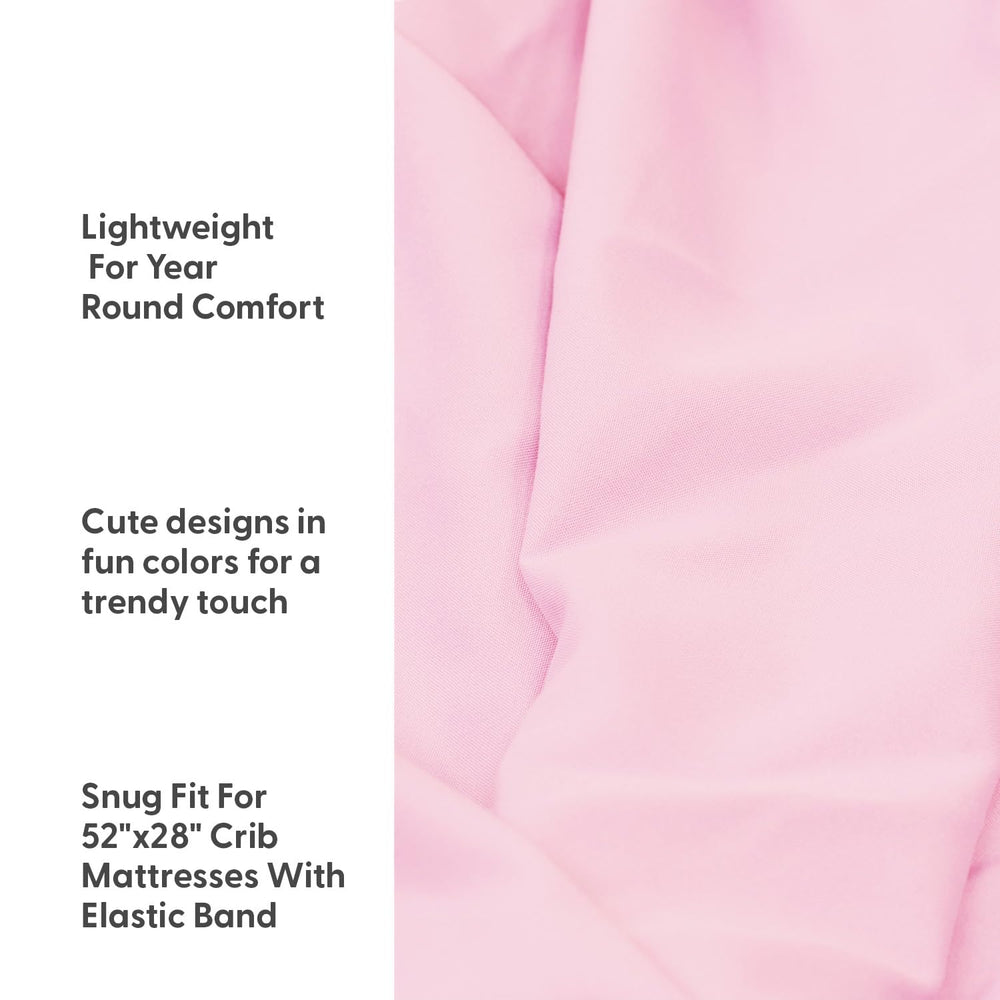 The Peanutshell soft-breathable crib sheet fabric promotes comfortable, breathable nap-time environments.