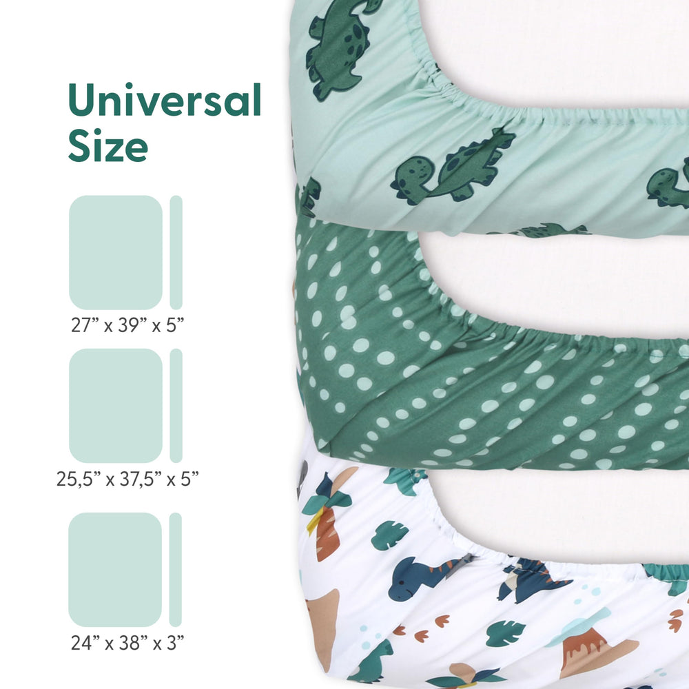 The Peanutshell soft breathable crib sheets feel gentle on baby's skin during rest.