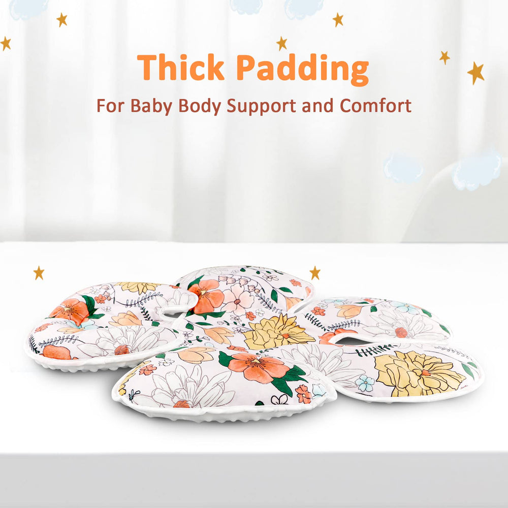 Pea Pod 2in1 cushion attaches securely for flexible head and body support.