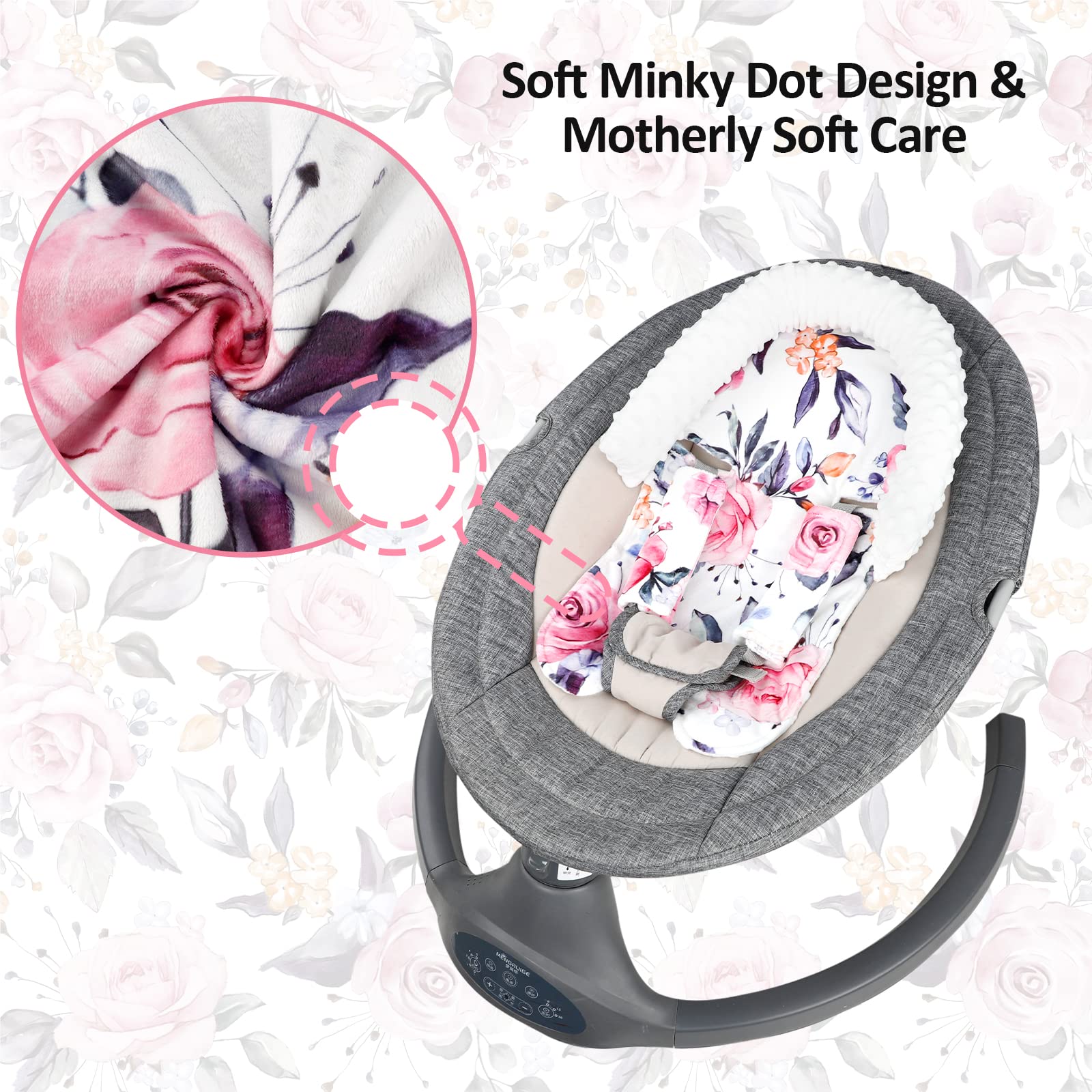 Pea Pod ideal baby shower gift with stylish flower print.