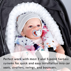 Pea Pod floral set designed for 3-point and 5-point harness compatibility.