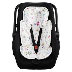 Pea Pod infant car seat pad Wildflower headrest for added newborn comfort