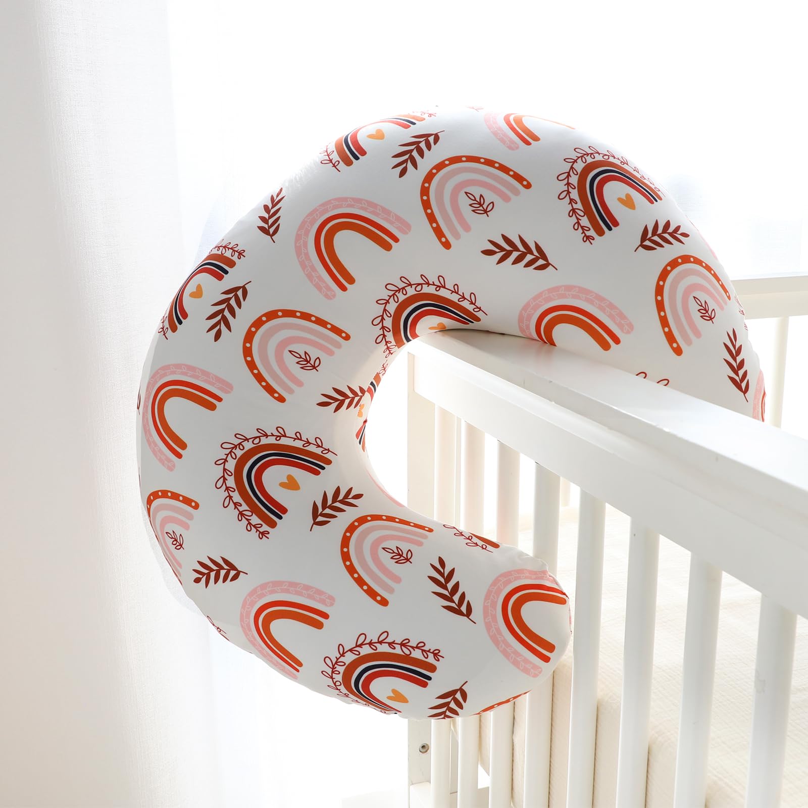 Pea Pod nursing pillow cover breathable-surface supports comfortable feeding times