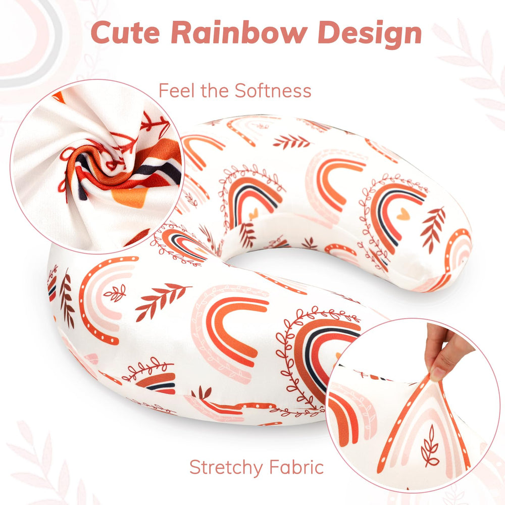 Pea Pod nursing pillow cover snug-fit design on Boppy pillows keeps feeding secure