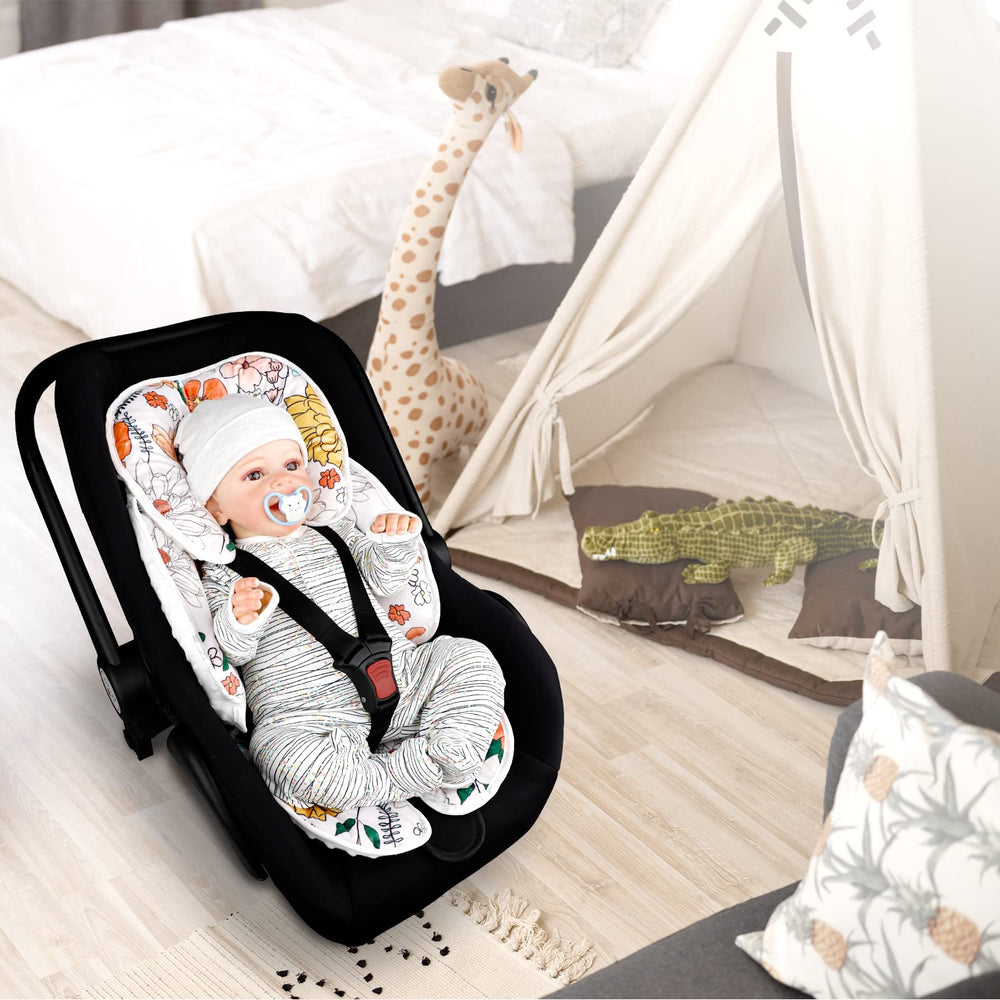 Pea Pod retro floral design adds charm to travel gear.