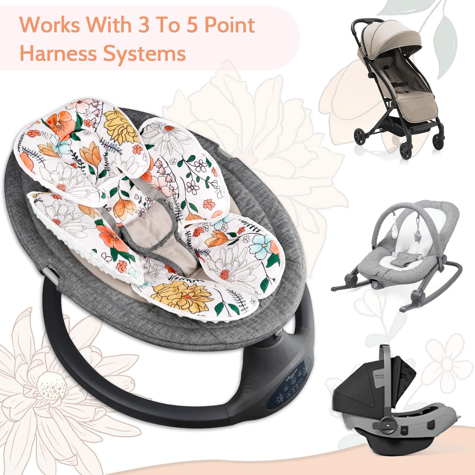 Pea Pod soft flannel and cotton fabric feel gentle against delicate skin.
