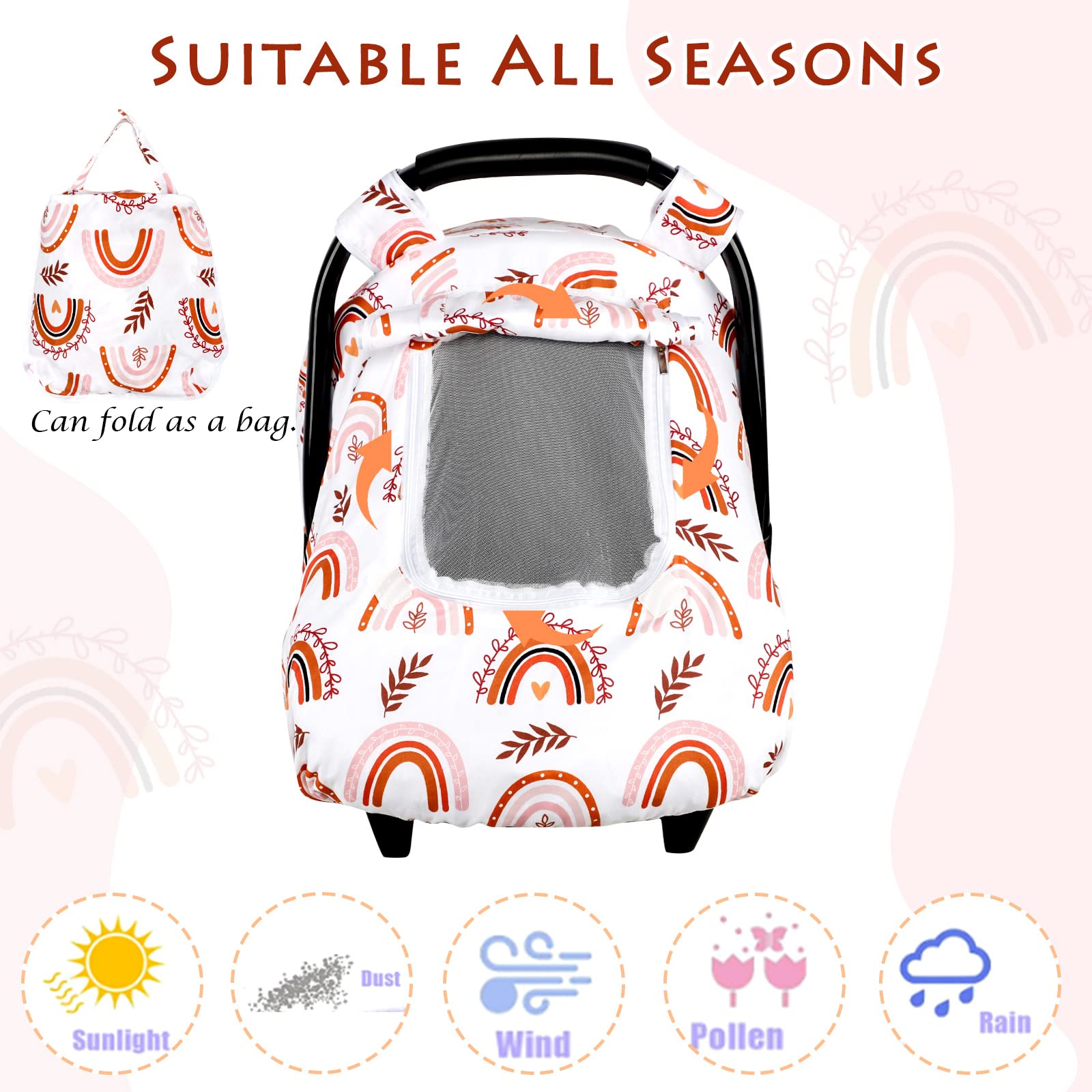 Pea Pod soft Minky-dot backing, plush texture enhances comfort for newborn resting during trips
