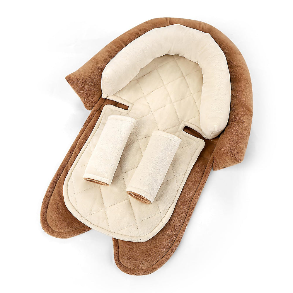 Pea Pod travel-ready support for car seats, strollers, and swings.