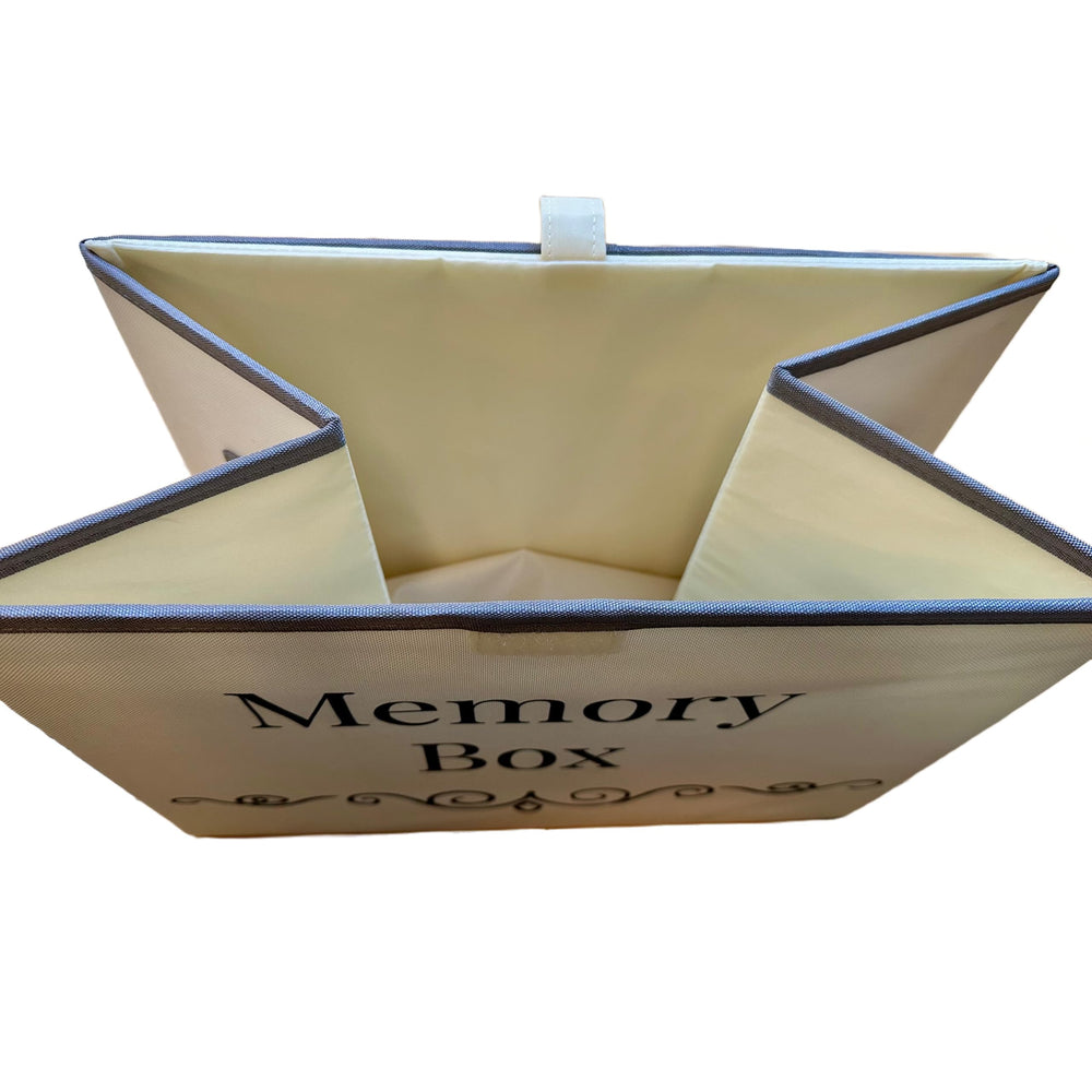 Pear Tree Essentials memory storage box helps organize photos, letters, and mementos.
