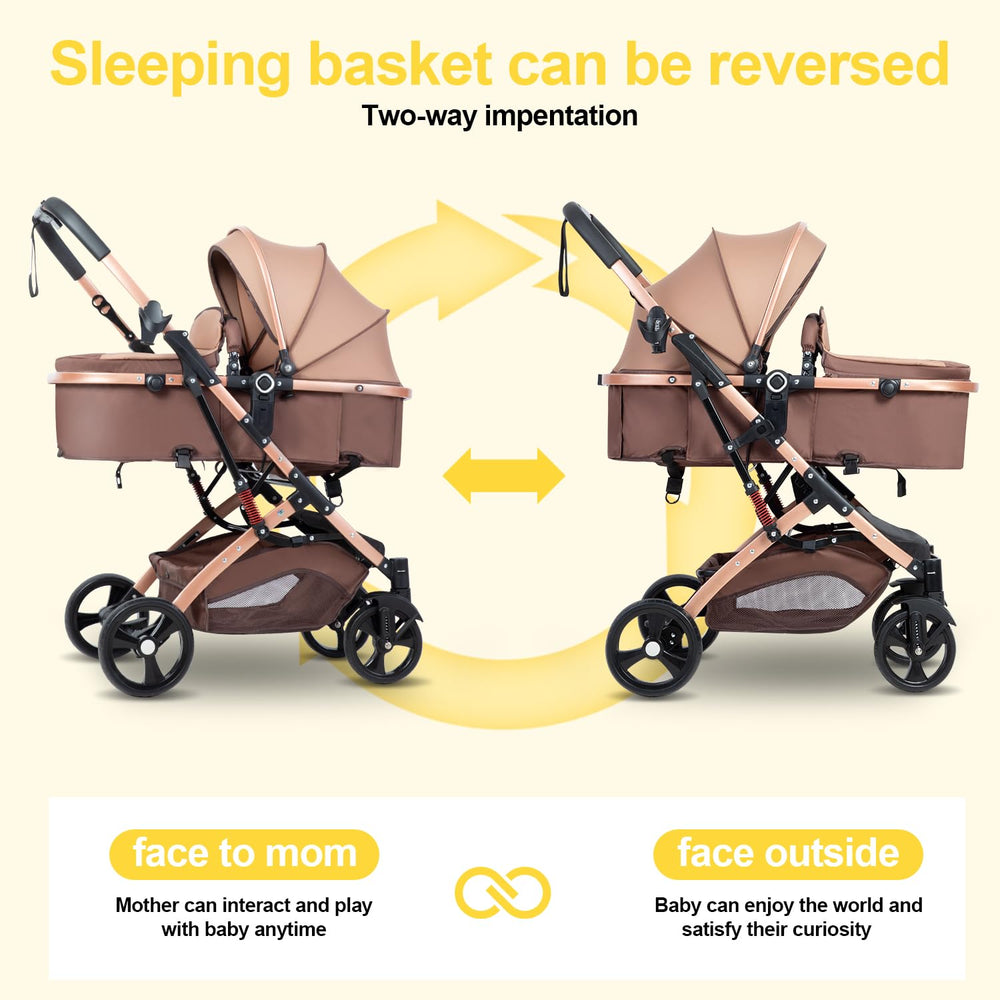 PEARLOVE high-landscape mode lets baby enjoy scenery while parents supervise.