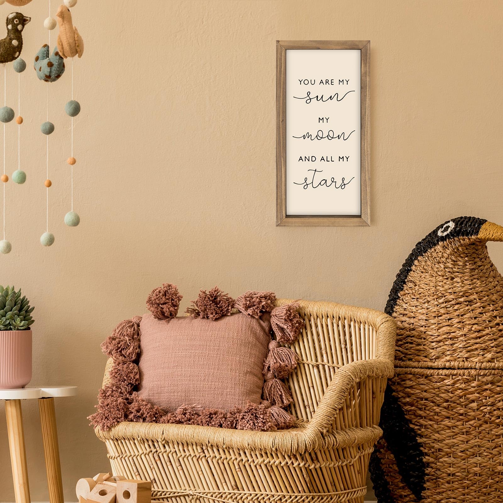 Pechpell nursery decor sign offers versatile display for baby, child, or teen spaces.