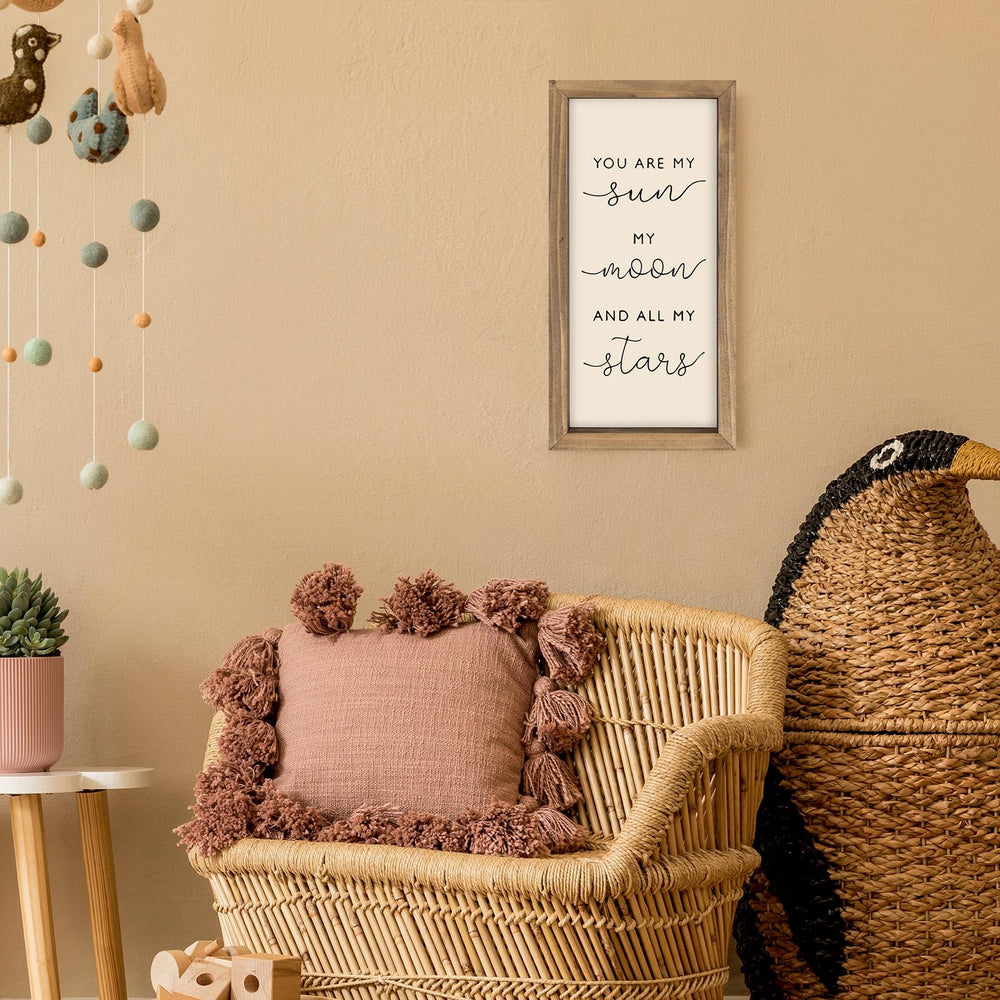 Pechpell nursery decor sign offers versatile display for baby, child, or teen spaces.