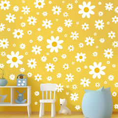 Pedel white Daisy design adds soft feminine touch to decor.