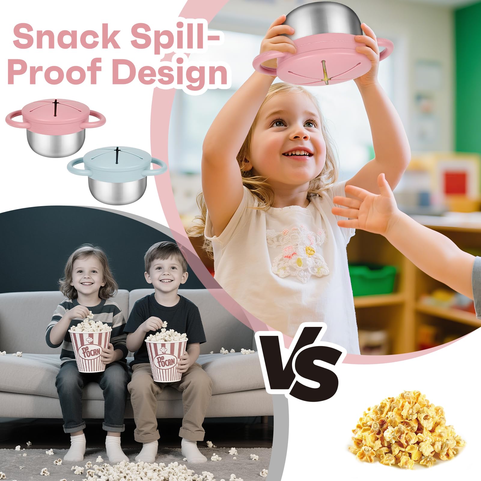 PEDFKLTU BPA-free and dishwasher-safe snack cup for quick cleanup.
