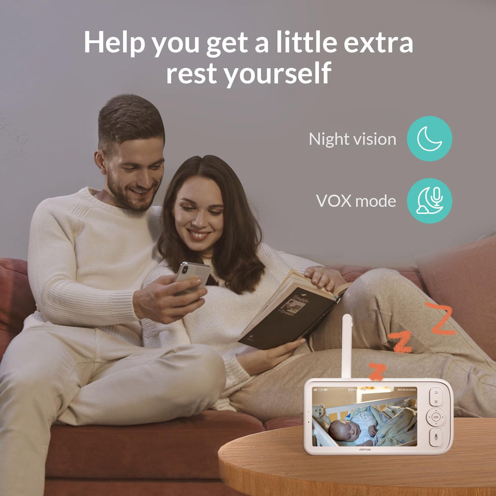 Peekababy 2-way talk enables easy soothing from anywhere.