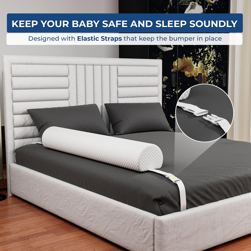 Peekabi bed rail tri-slide adjuster allows easy strap length customization