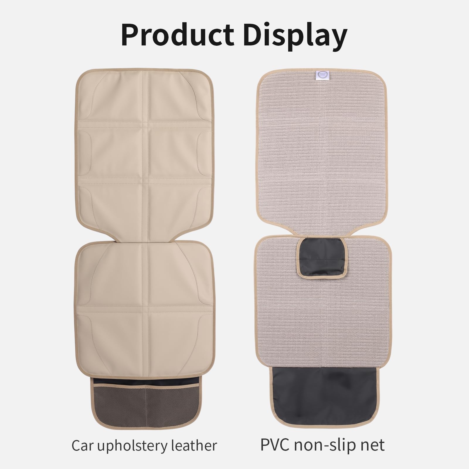 pefirst car seat protector backrest coverage protects both seat and upholstery.