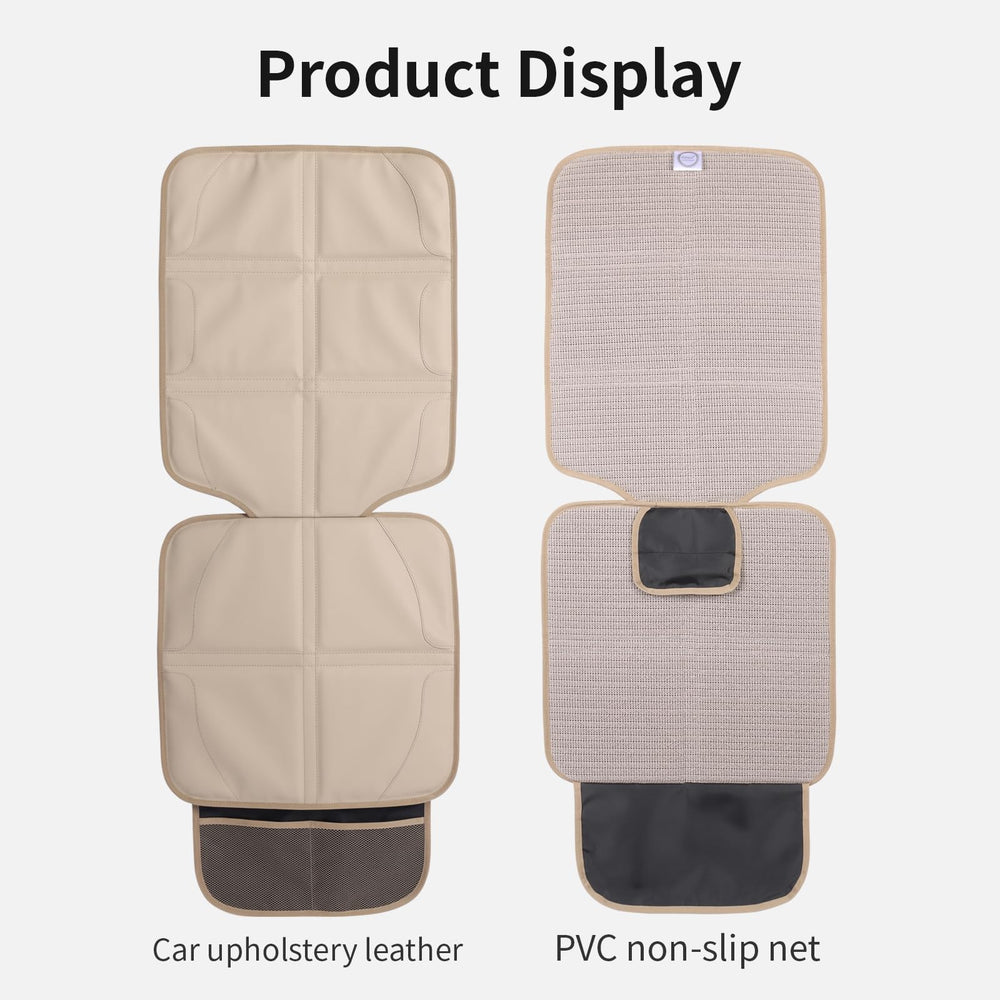 pefirst car seat protector backrest coverage protects both seat and upholstery.