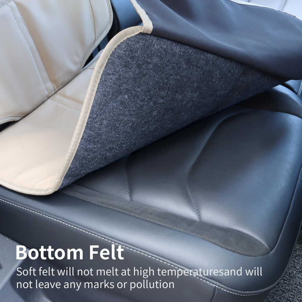 pefirst car seat protector beige A wipe-clean surface for quick spills.