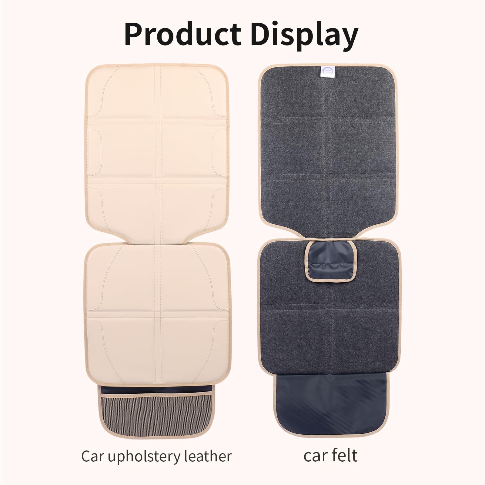 pefirst car seat protector beige A compatibility with leather seats in SUVs.