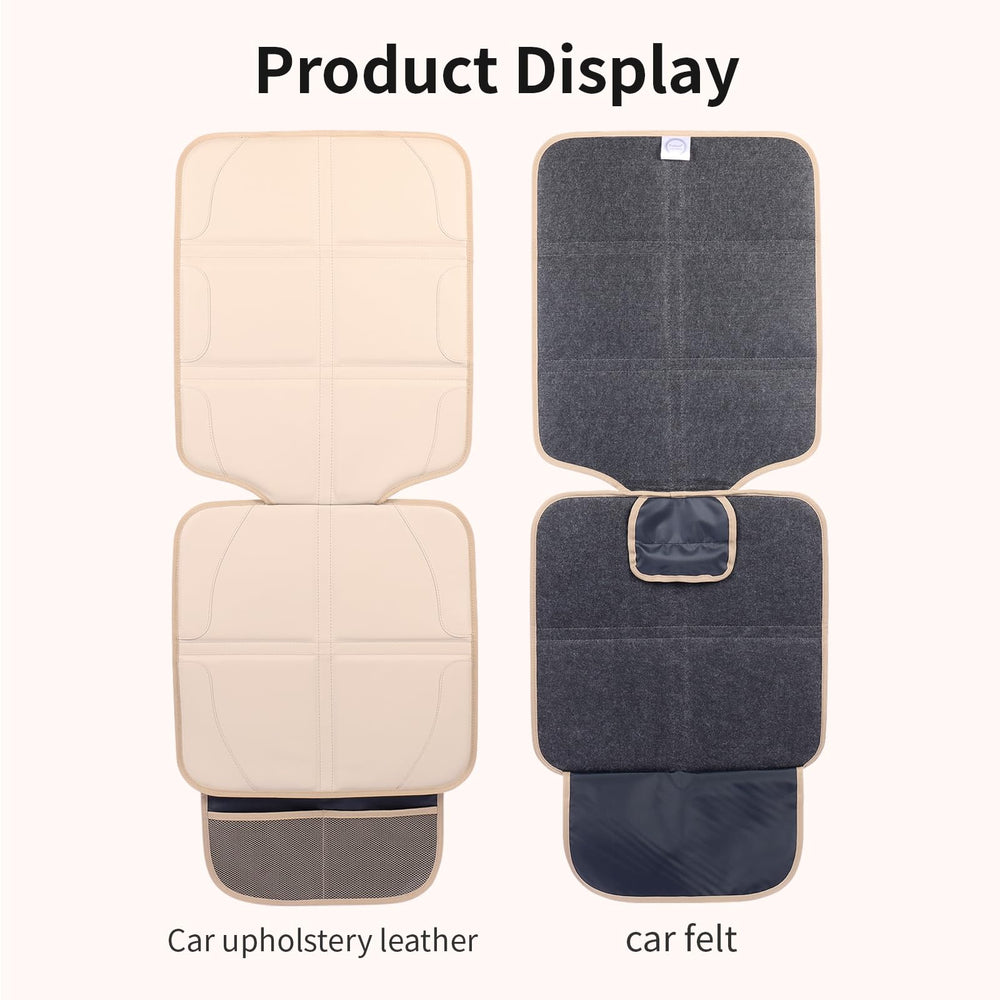 pefirst car seat protector beige A compatibility with leather seats in SUVs.