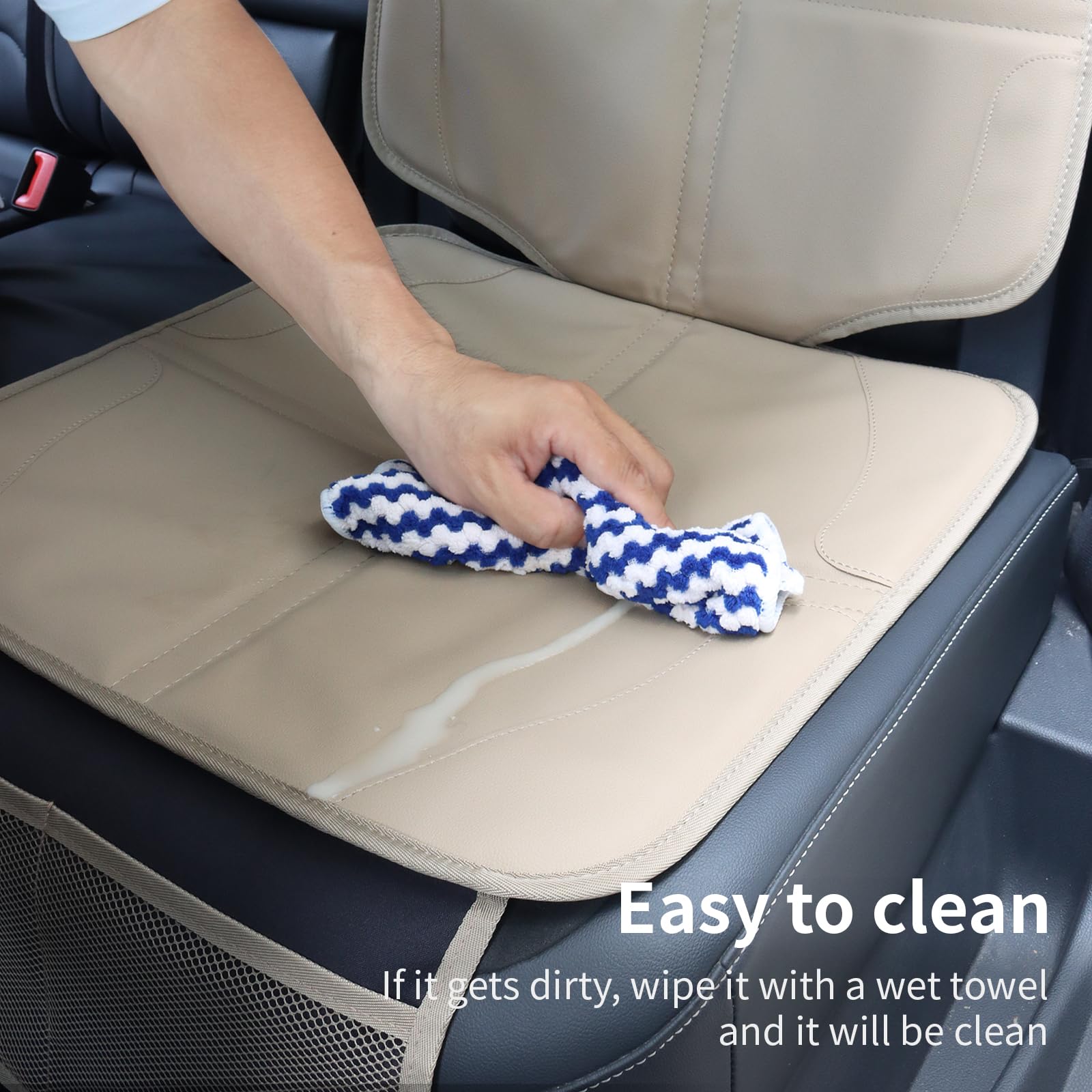 pefirst car seat protector beige A dimensions show wide compatibility for most cars.