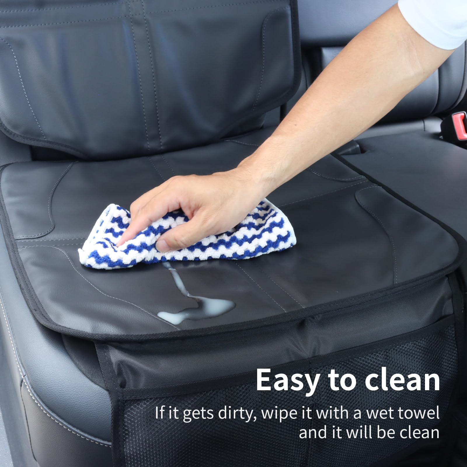pefirst car seat protector fits most cars, trucks, and SUVs