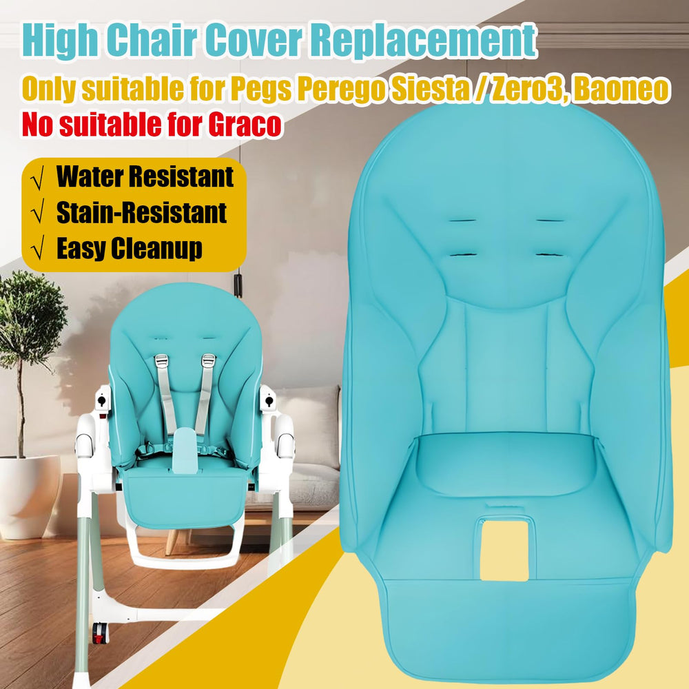 Peg Perego Siesta high chair cover beige resisting stains and quick cleaning.