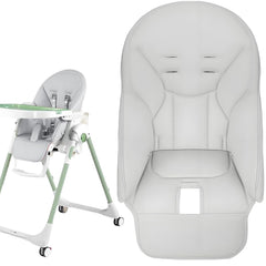 Peg Perego Siesta high chair cover gray with spill protection and easy cleaning.