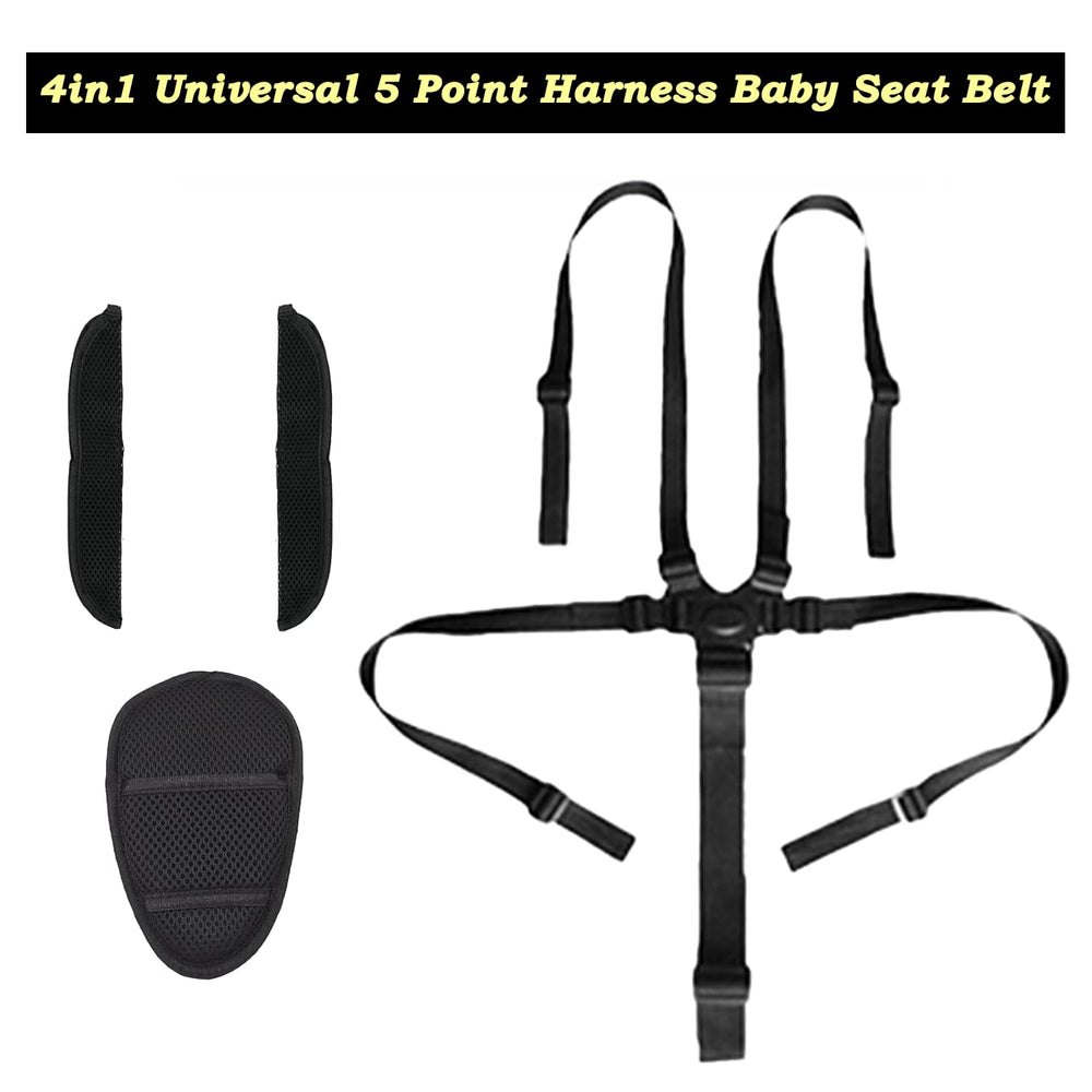 Peixiong shoulder pads on baby seat, comfortable support during long car rides.