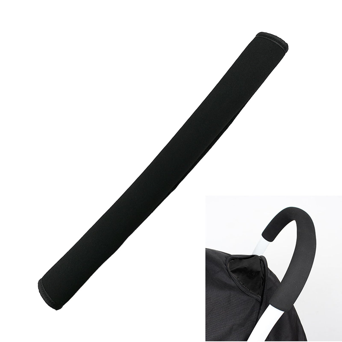 Peixiong universal stroller handle sleeve cover front view with secure non-slip grip for comfortable pushing