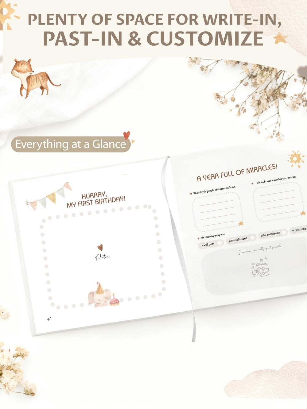 Pejoye memory book uses 140gsm paper for smooth writing and durability.