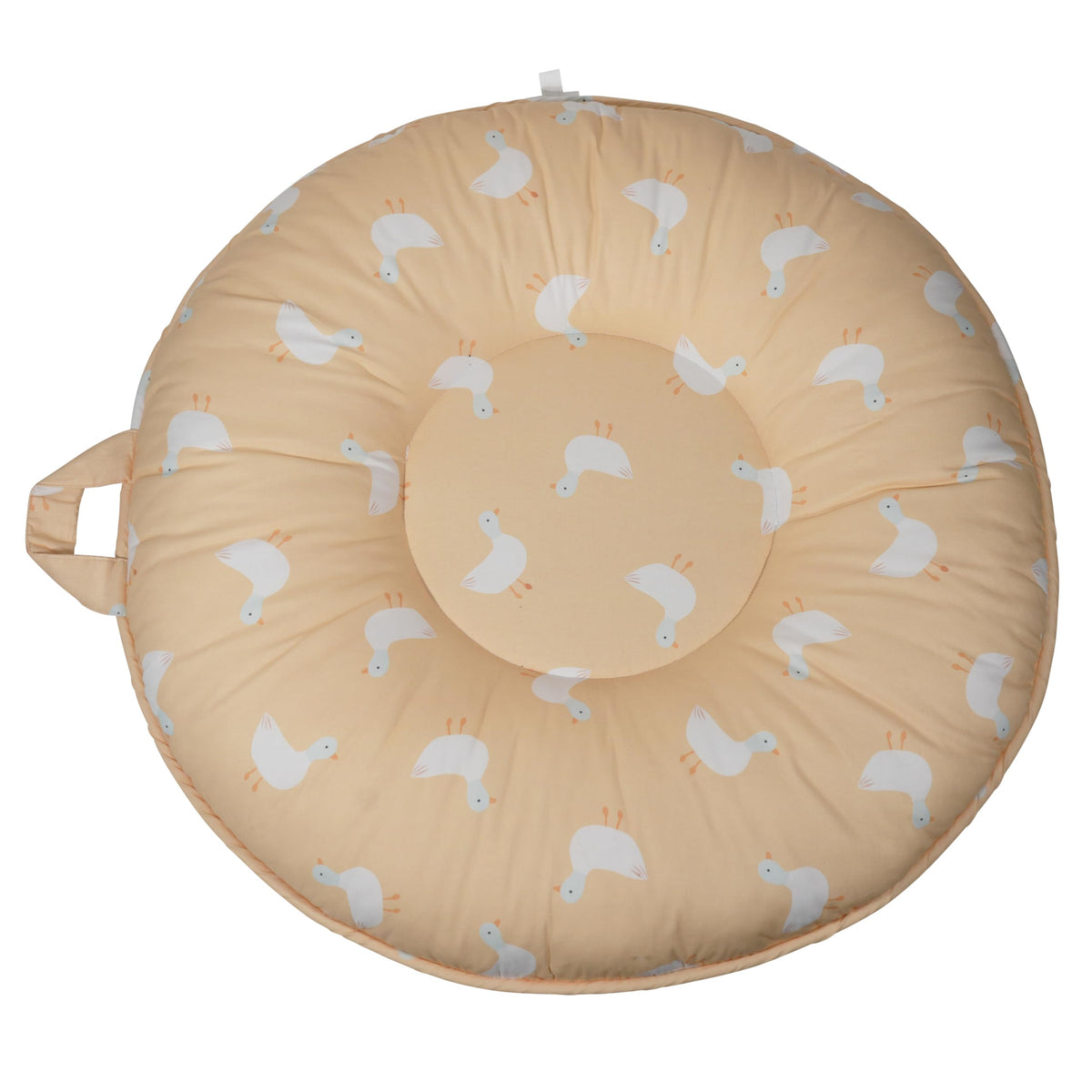 Pello Multi-use Luxe yellow ducks pillow for toddlers, ideal for lounging.