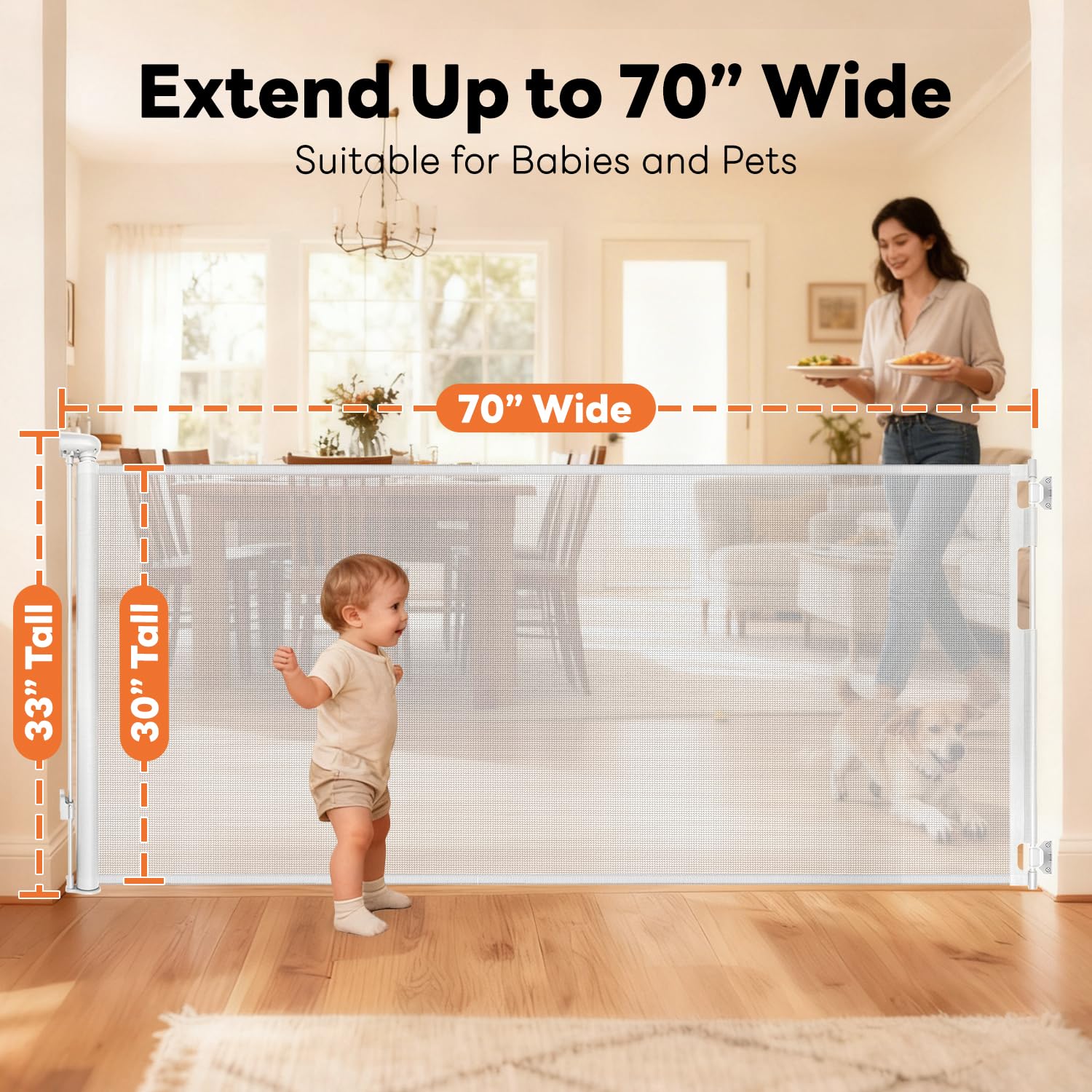 Peluasua baseboard-friendly installation demonstrates quick setup without damaging walls or trim.