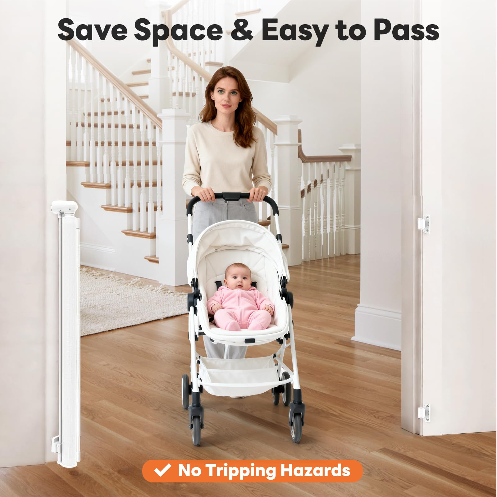 Peluasua safety-lock ensures secure closure during busy daily activities.