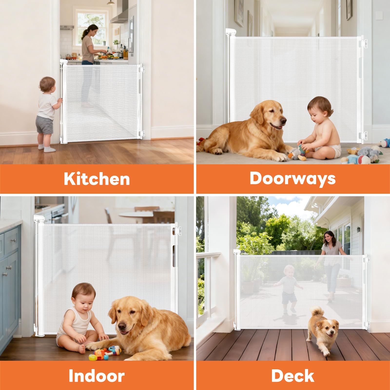 Peluasua wide doorway gate setup fitting large openings with reliable barrier.
