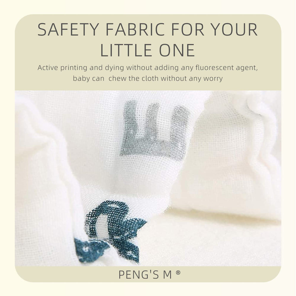 PENG'S M machine-washable burp cloths endure daily washing